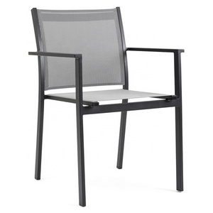 Wholesale patio furniture aluminum outdoor dining chairs with sling