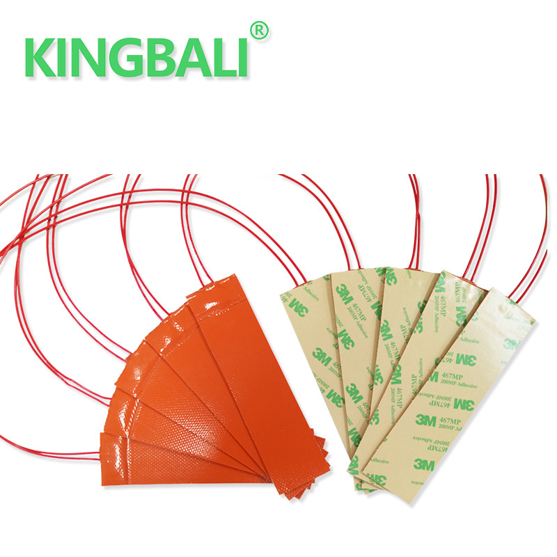 Kingbali  flexible silicone rubber heating pad  battery heater