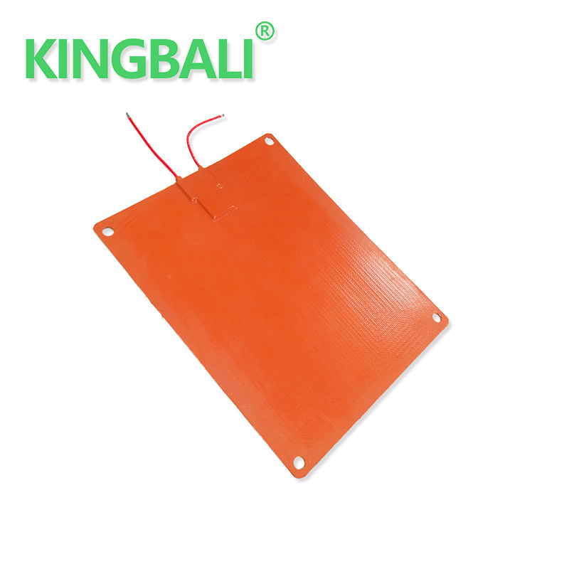 Kingbali  flexible silicone rubber heating pad  battery bottom heater