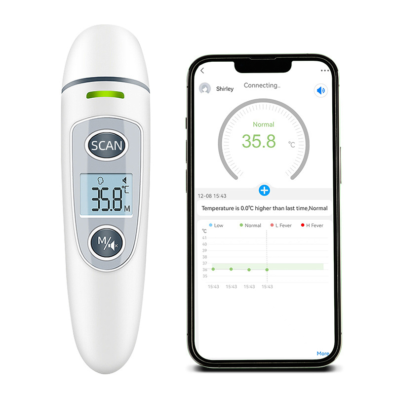 Smart Infrared Medical Baby Thermometer Ir Dual Mode Thermometer Ear Forehead Thermometers