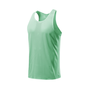 OEM/ODM 100% Polyester Plus Size Men's Vest 100g Lightweight Casual Sleeveless Mesh Round Neck Training Sports Men's Tank Tops