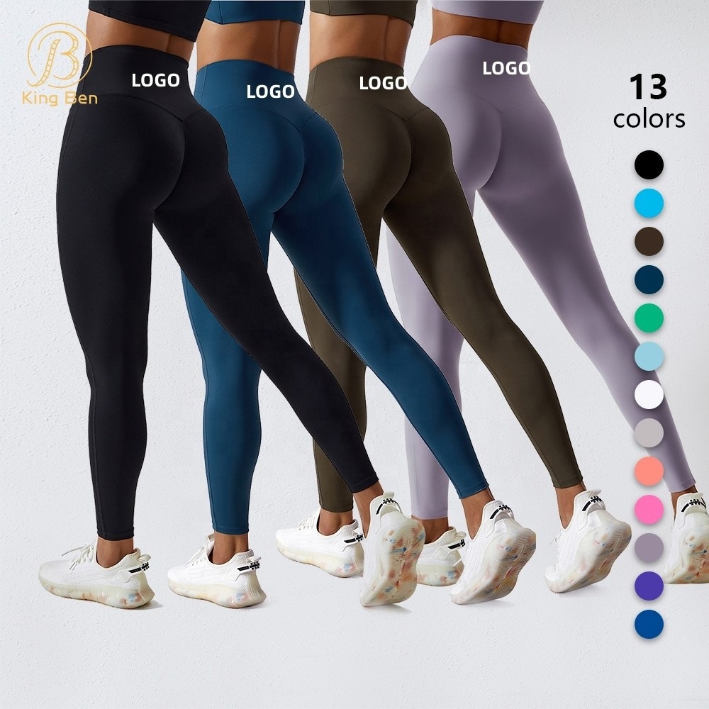 Fitness Yoga Leggings Skin-friendly Workout Pants Plus Sizes High Waist Leggings Tights Leggings For Women