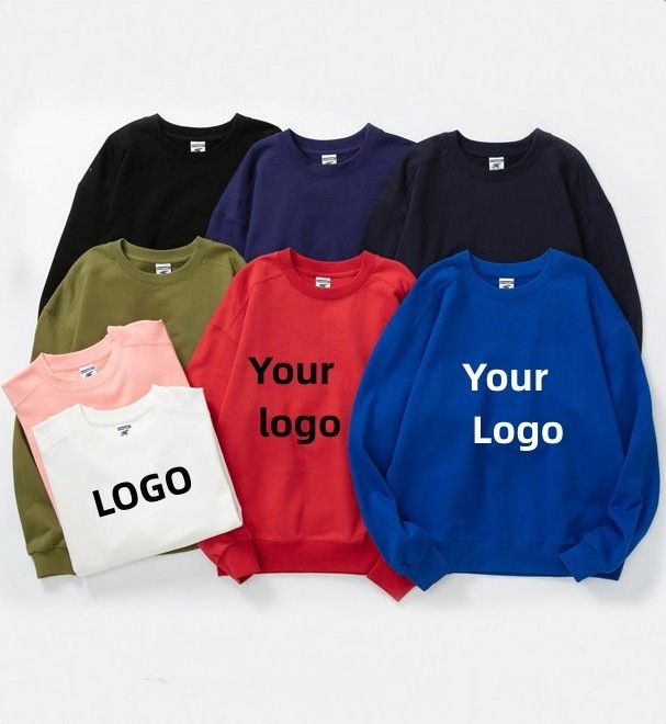 488gsm Men's Clothing Crewneck Sweatshirt 100 Cotton Sweatshirts Wholesale Custom Logo Oversized Sweatshirt Men