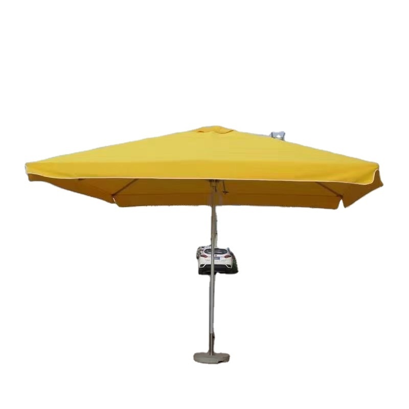 Big Outdoor Umbrella with Marble Base 4X4 M