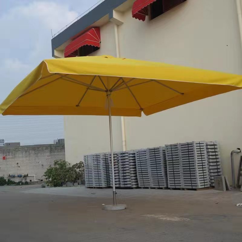 Big Outdoor Umbrella with Marble Base 4X4 M