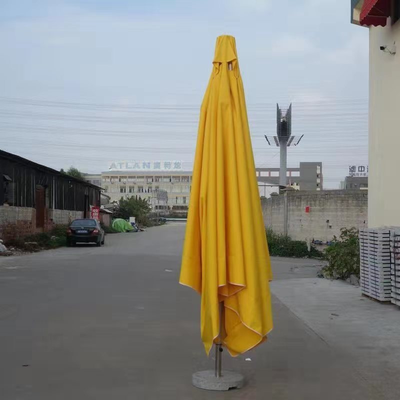 Big Outdoor Umbrella with Marble Base 4X4 M