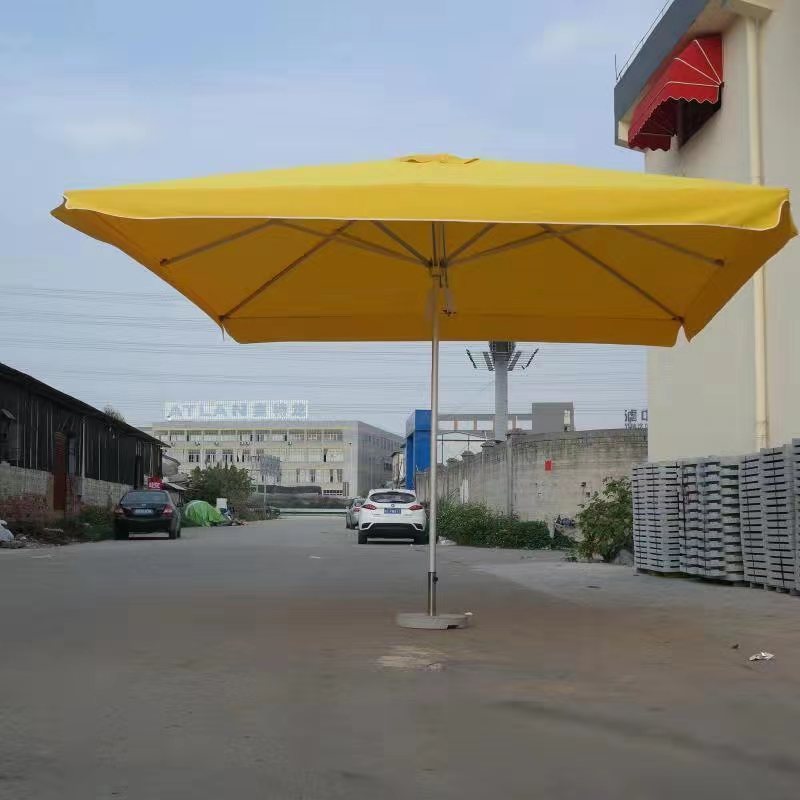 Big Outdoor Umbrella with Marble Base 4X4 M