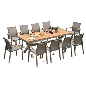 Heavy Duty Outdoor Furniture Dining Room Chair 10 People Dining Table Sets