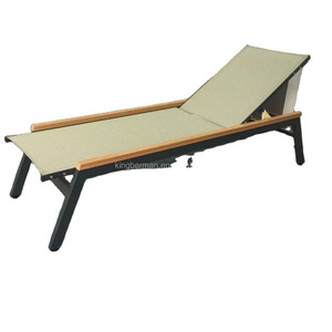 Outdoor Patio Furniture Mesh Sun Lounger Pool Chaise Lounge