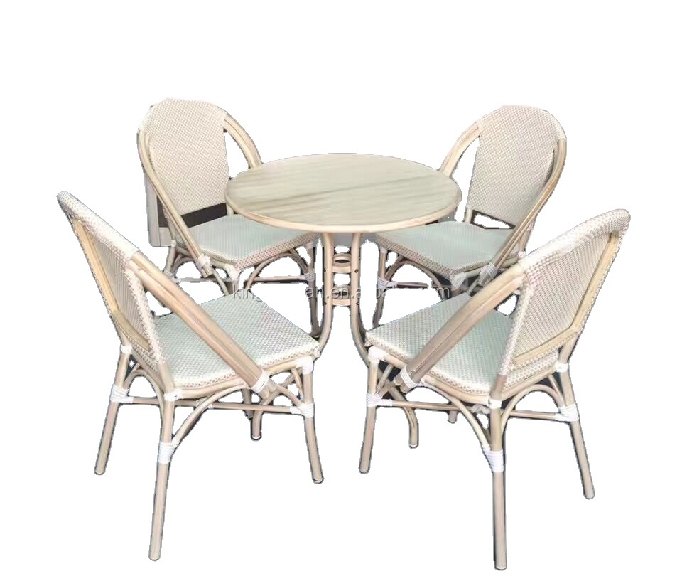 Outdoor Garden Furniture Bistro Sets French Bistro Table and 4 Chairs