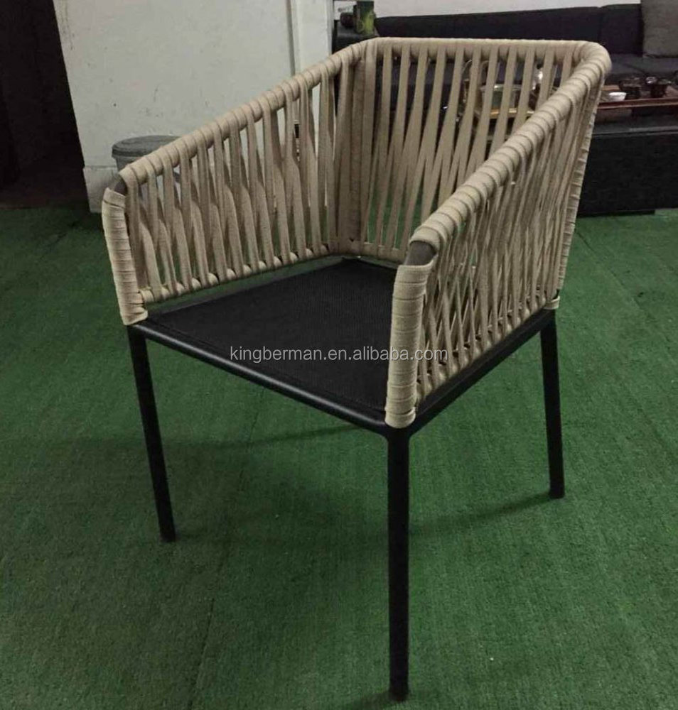 Modern Leisure Rope Garden Chair Cafe Chair Used Outdoor Garden Furniture