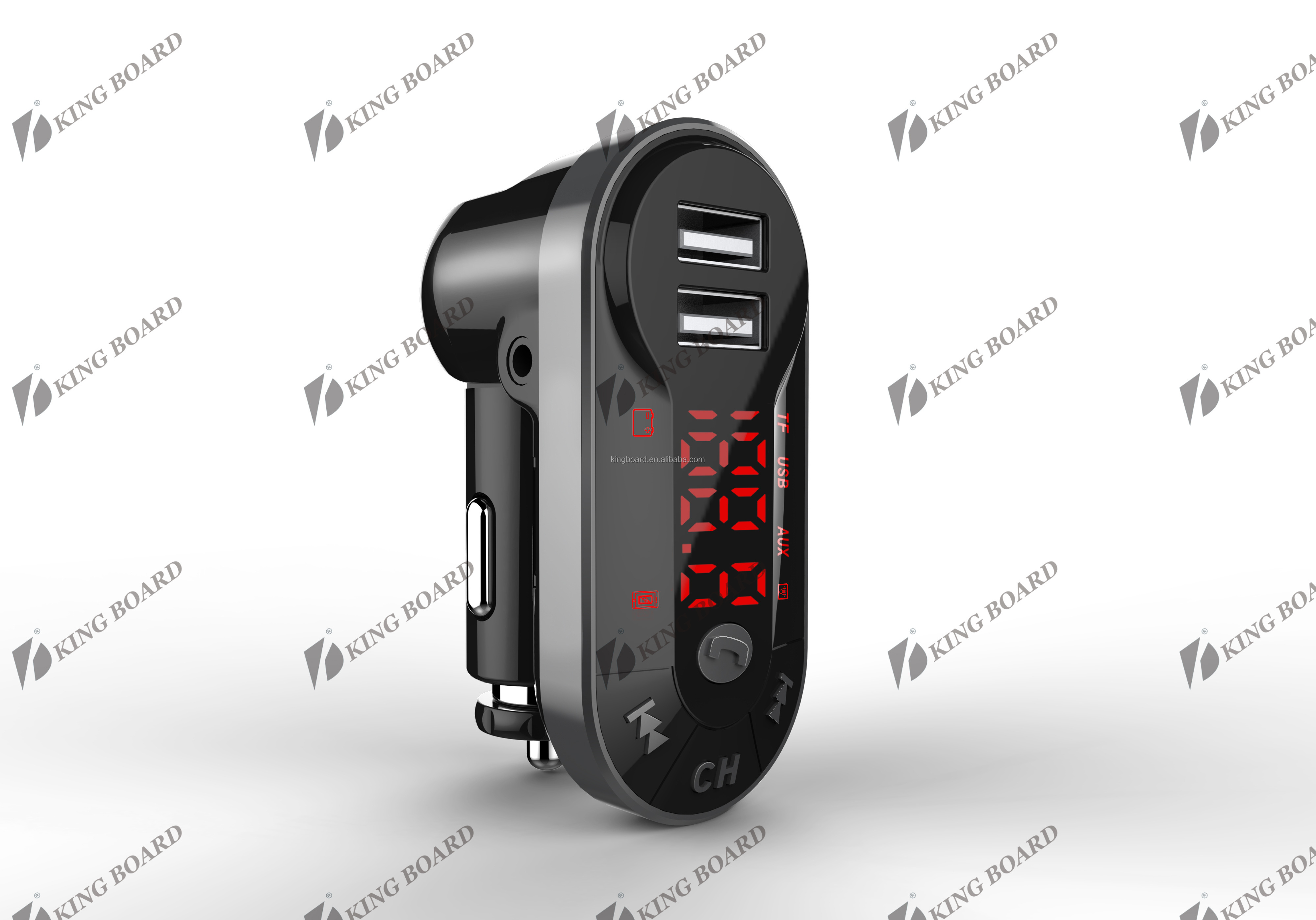 Wireless FM Transmitter Car Kit Radio Receiver MP3 Player with USB Car Charger Read Micro SD Card and USB Flash Drive KCB-909