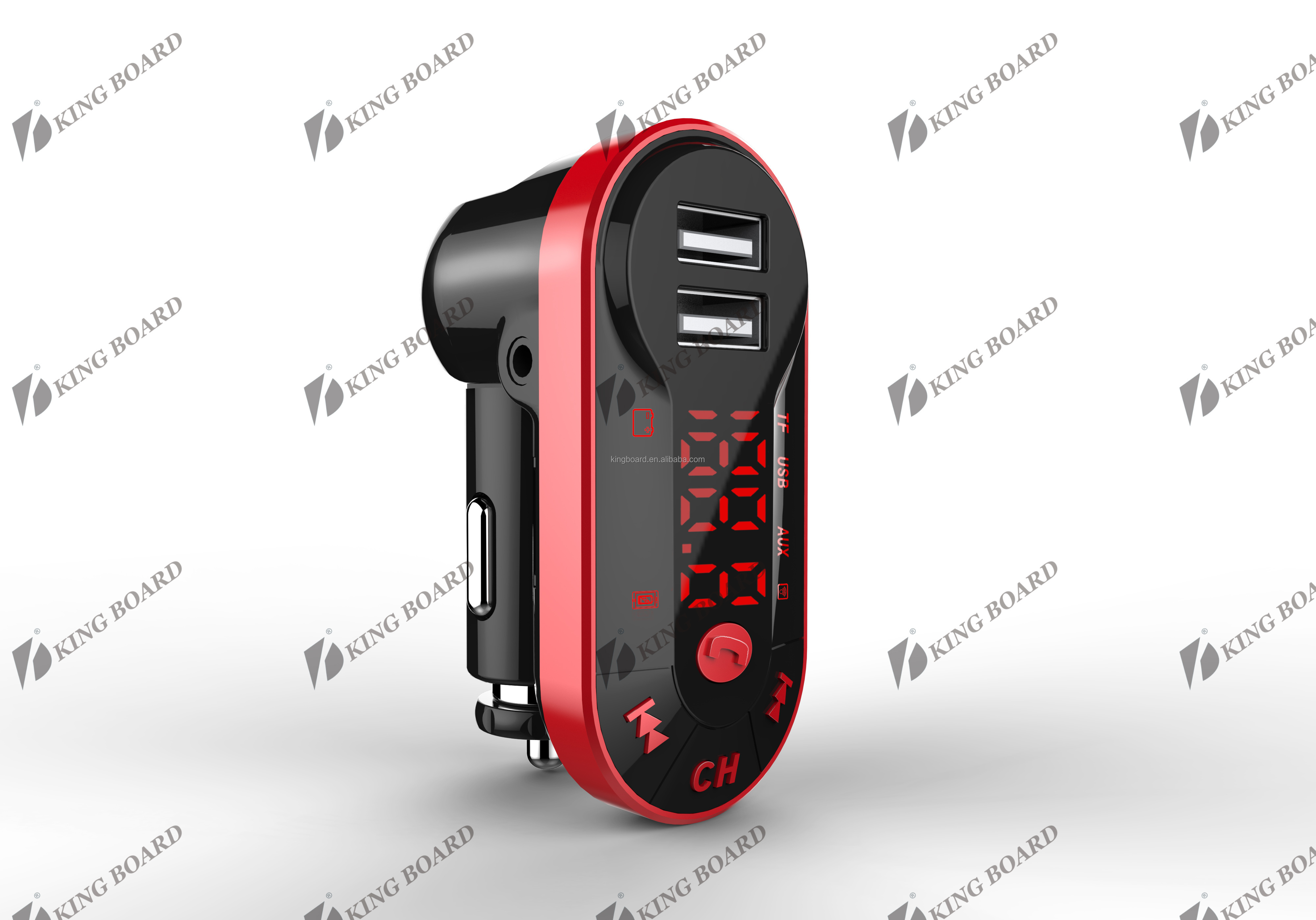 Wireless FM Transmitter Car Kit Radio Receiver MP3 Player with USB Car Charger Read Micro SD Card and USB Flash Drive KCB-909