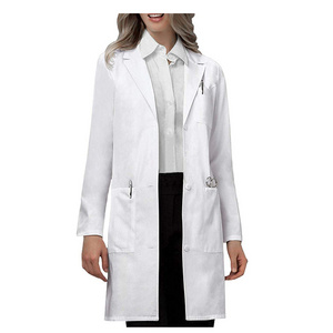 White Lab Coat Laboratory Gowns For Doctors And Nurses Working Wear White Coat Jacket