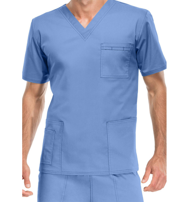 Luxury Bleach Resistant Men's Nurse Scrubs Uniforms Male Medical Hospital Scrubs For Health Worker