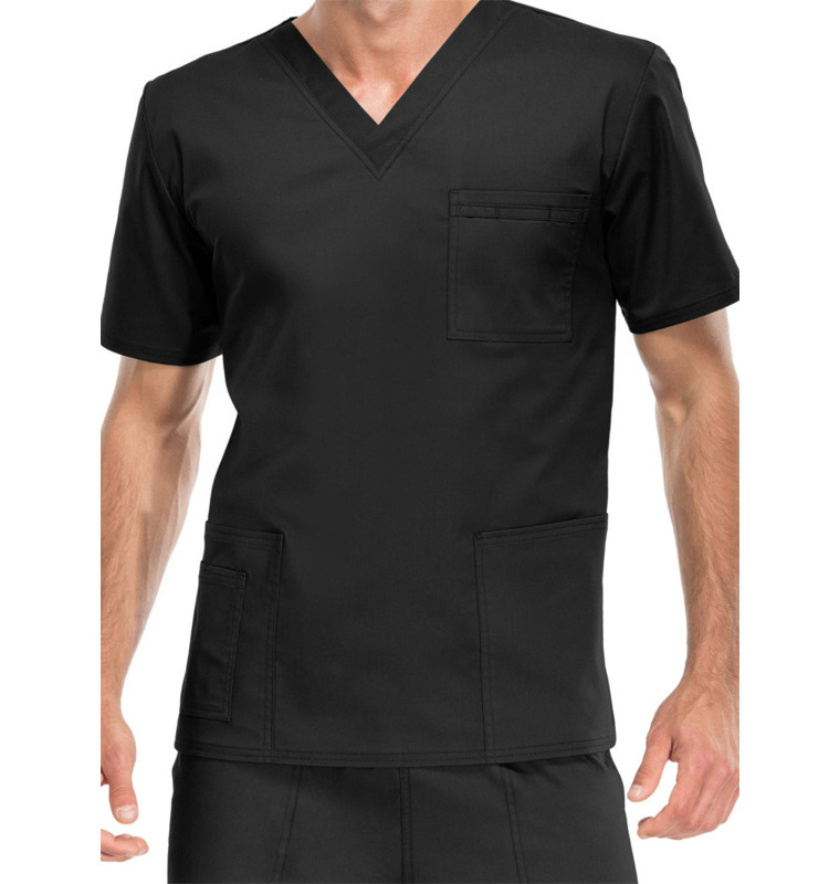 Luxury Bleach Resistant Men's Nurse Scrubs Uniforms Male Medical Hospital Scrubs For Health Worker