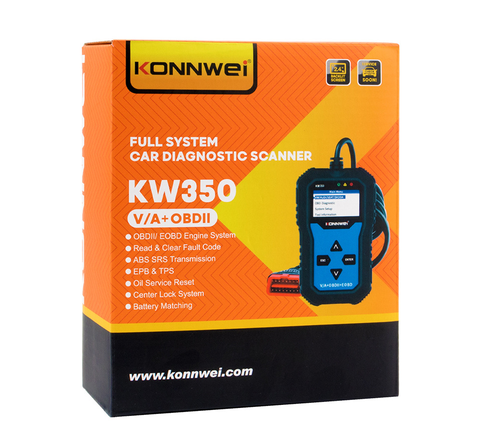 KONNWEI KW350 OBD2 Diagnostic Scanner for VAG VW ABS Airbag Reset Oil Service Light EPB Diagnostic Tool