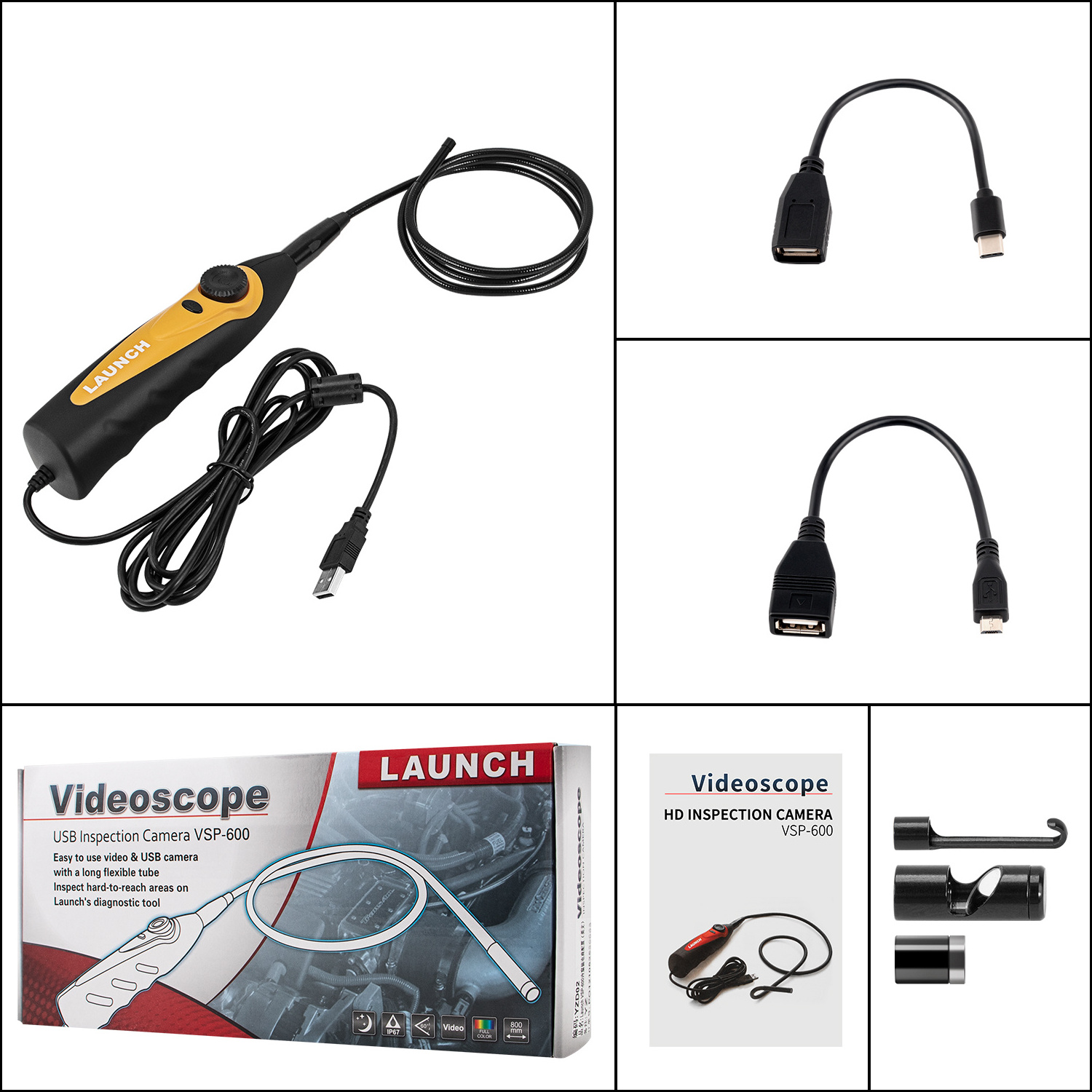 Engine Endoscope VSP600 for Launch X431 PROS+ Auto Diagnostic Videoscope USB Engine Endoscope