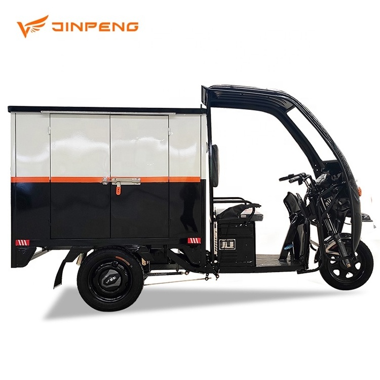 Express Delivery Cargo Tricycle Cabin Closed Van Truck Three Wheels Electric Tricycle