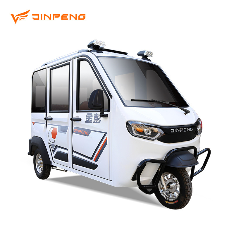 JINPENG2021 48v800w/60v100w Enclosed Electric Tricycle For Adults Closed Cabin Electric Passenger Enclosed 3  Wheel Trike