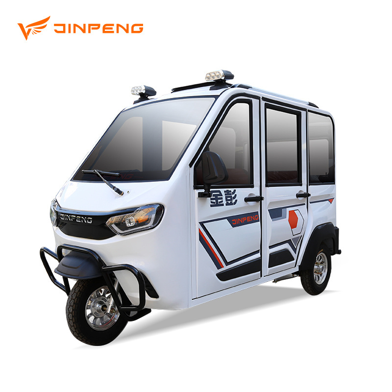 JINPENG2021 48v800w/60v100w Enclosed Electric Tricycle For Adults Closed Cabin Electric Passenger Enclosed 3  Wheel Trike