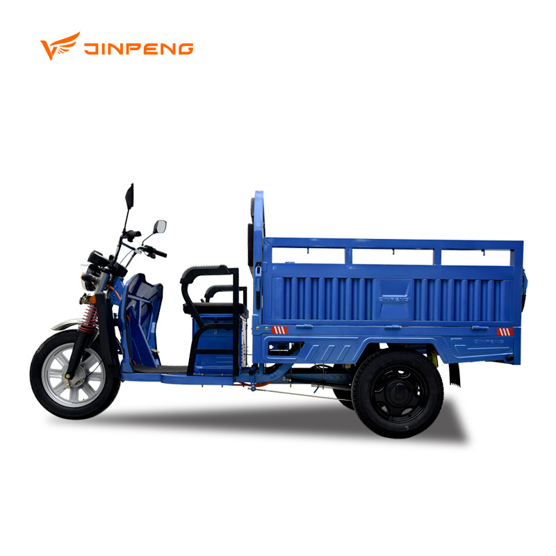 Electric cargo tricycle high-power 3 wheel trike small truck for farming and transport cheap customization OEM Jinpeng Brand