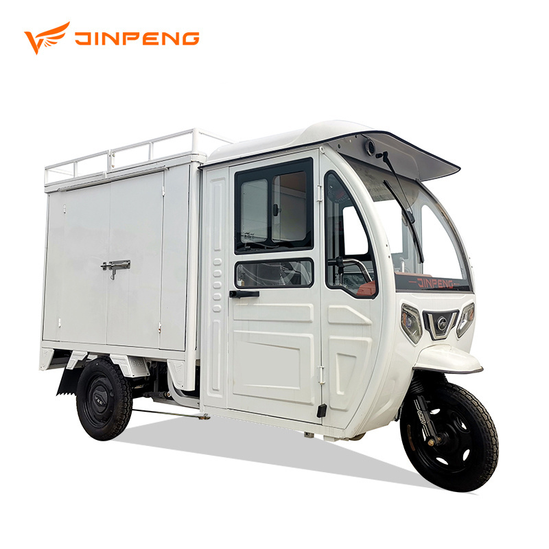 Express Delivery Cargo Tricycle Cabin Closed Van Truck Three Wheels Electric Tricycle