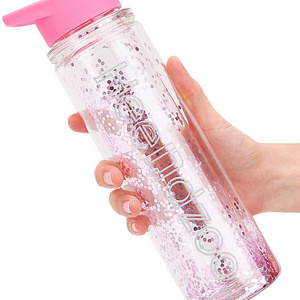 18oz glass bottle w/rhinestone water bottles sport gym water bottle