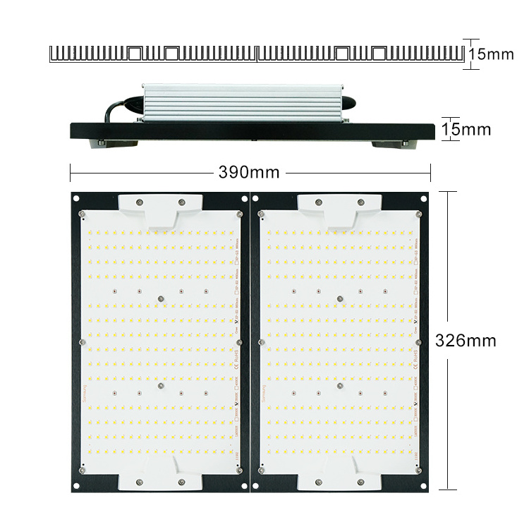 Kingbrite 240w led grow light  lm301h mix deep red XP-E2 660 chips grow light kits with double heatsink