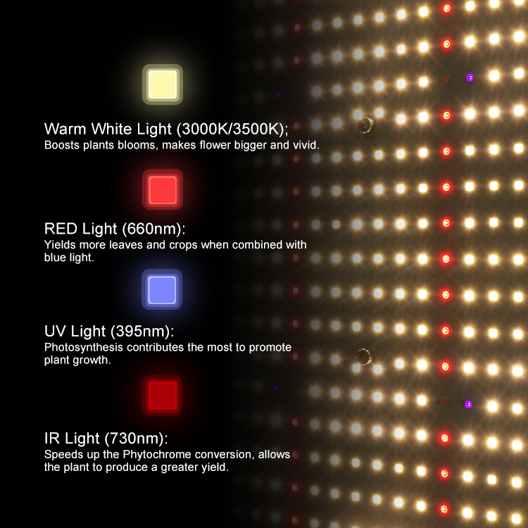 Free TAX to EU, Pre-assembled UV+IR+epistar 660nm red+LM301H 240W kingbrite 288 boards led grow light