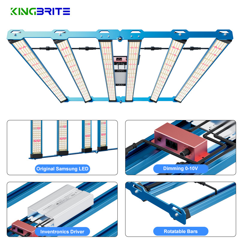 EU Stock! LM301H EVO 480W! Rotatable KingBrite 480W Led Samsung LM301H EVO Osr 660nm 730nm Full Spectrum Led Grow Bar Light