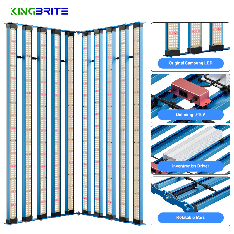 1000W LM301H EVO! KingBrite Samsung LM301H EVO mix Osr 660nm 730nm Rotate Inward/Outward Led Grow Light