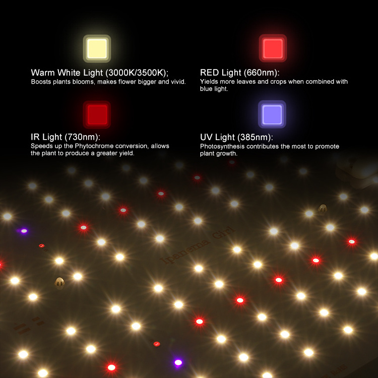 KingBrite LED 65W Seeding Grow Light Samsung LM301H with 660nm UV IR panel Board for indoor plants