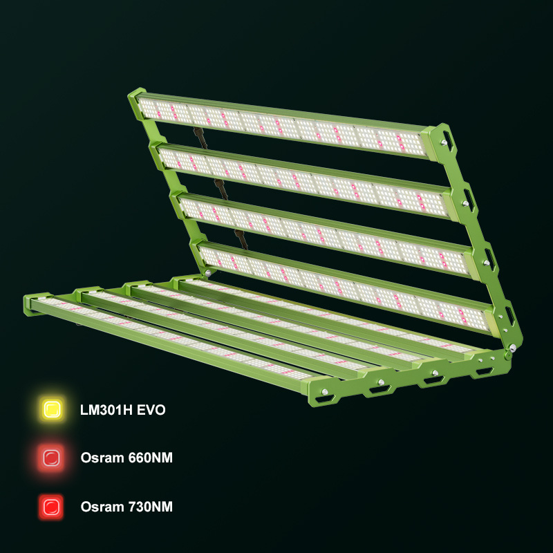 2024 LM301H EVO! KingBrite 800W Samsung LM301H EVO Osr 660nm 730nm Rotate outward/inward Led Grow Light