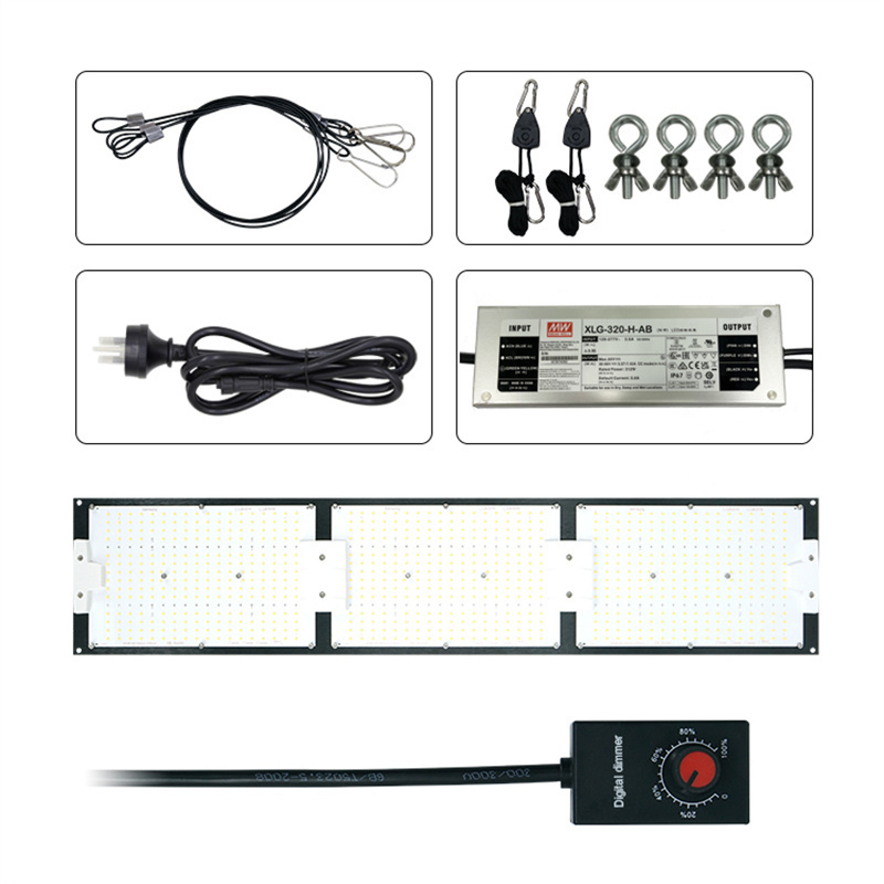 2024 Kingbrite 320W Samsung LM301H mix Epistar 660nm UV IR full spectrum Led Plant Grow Lights with Meanwell driver