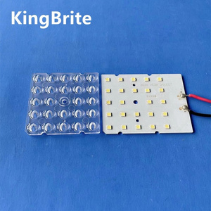 KingBrite street light led lens 50*50 24 leds led module lens for street lamp pc material