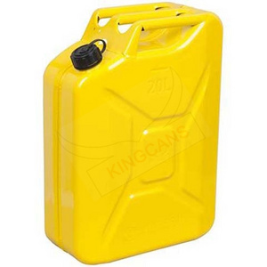 Wholesale Stainless Steel 20 Liter Bullet Box Fuel Gas Oil Jerry Can Bottle Fuel Storage Tank Fuel Caddy Jerry Can-YELLOW