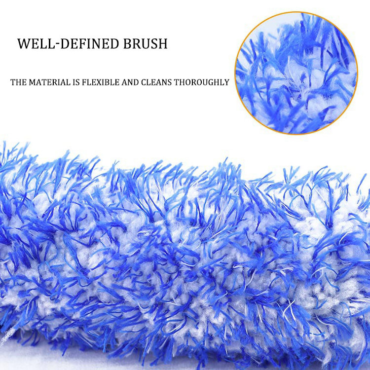 Wheel Brush Plush Soft Wheel Cleaning Brush Car Tire Rims Detailing Long Handle Brushes Car Maintenance Cleaning Tools