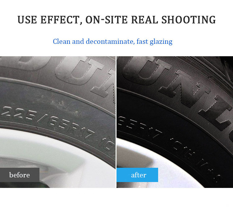 Black Wet Look Tire Shine Dressing, for a Whole New Level of Shine and Depth of Black, Safe for Cars, Trucks, Motorcycles & More