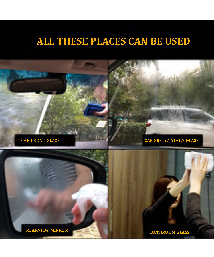 Car200ml Glass Oil Film Remover Car Window Glass Stain Remover Car Glass Cleaner Auto Detailing Water Spot Remover KS07