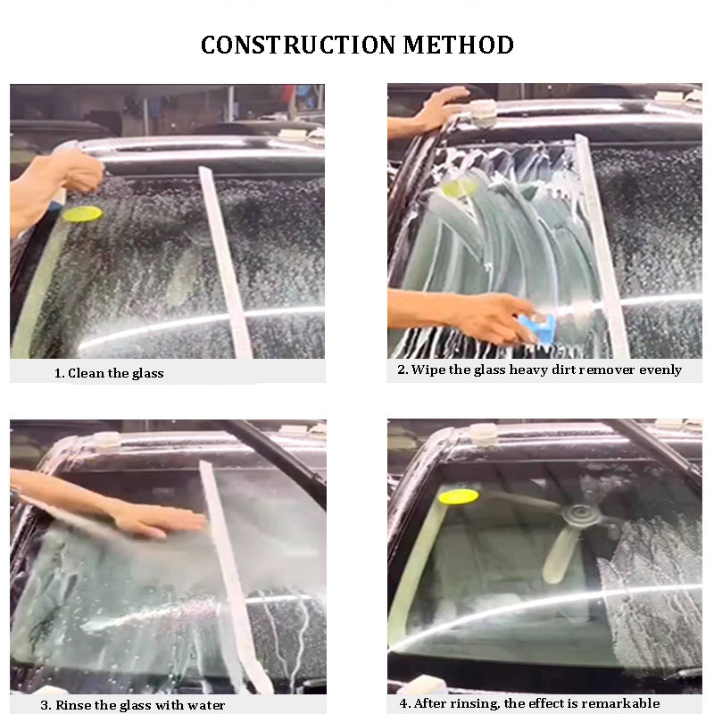 Car200ml Glass Oil Film Remover Car Window Glass Stain Remover Car Glass Cleaner Auto Detailing Water Spot Remover KS07