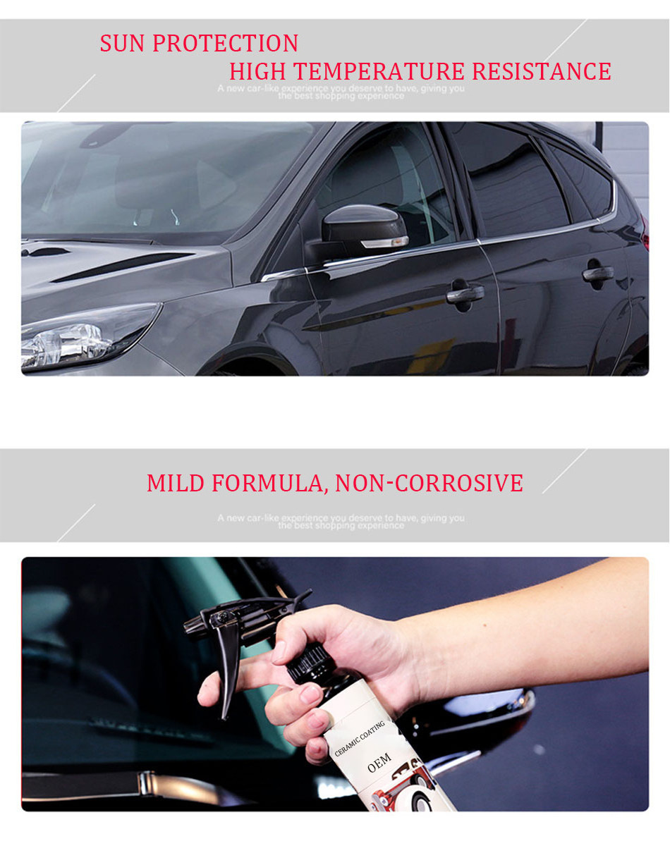 Hybrid Solutions Ceramic Spray Coating, Incredible Shine & Protection for Car Paint, Extreme Water Beading