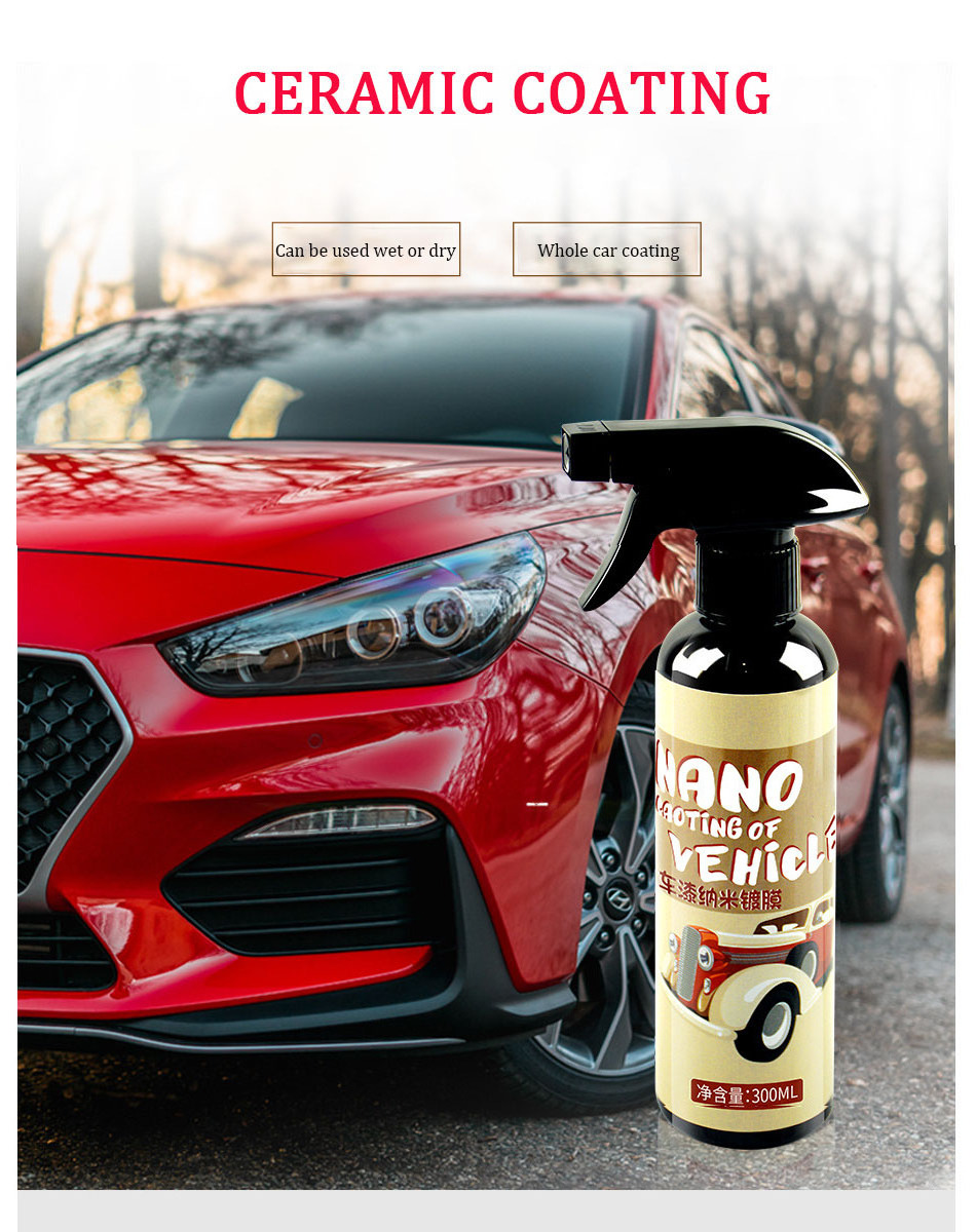 KS06 Ceramic Coating Fortify Quick Coat Car Wax Polish Spray Waterless Wash & Wax Hydrophobic Top Coat Polish & Polymer Paint