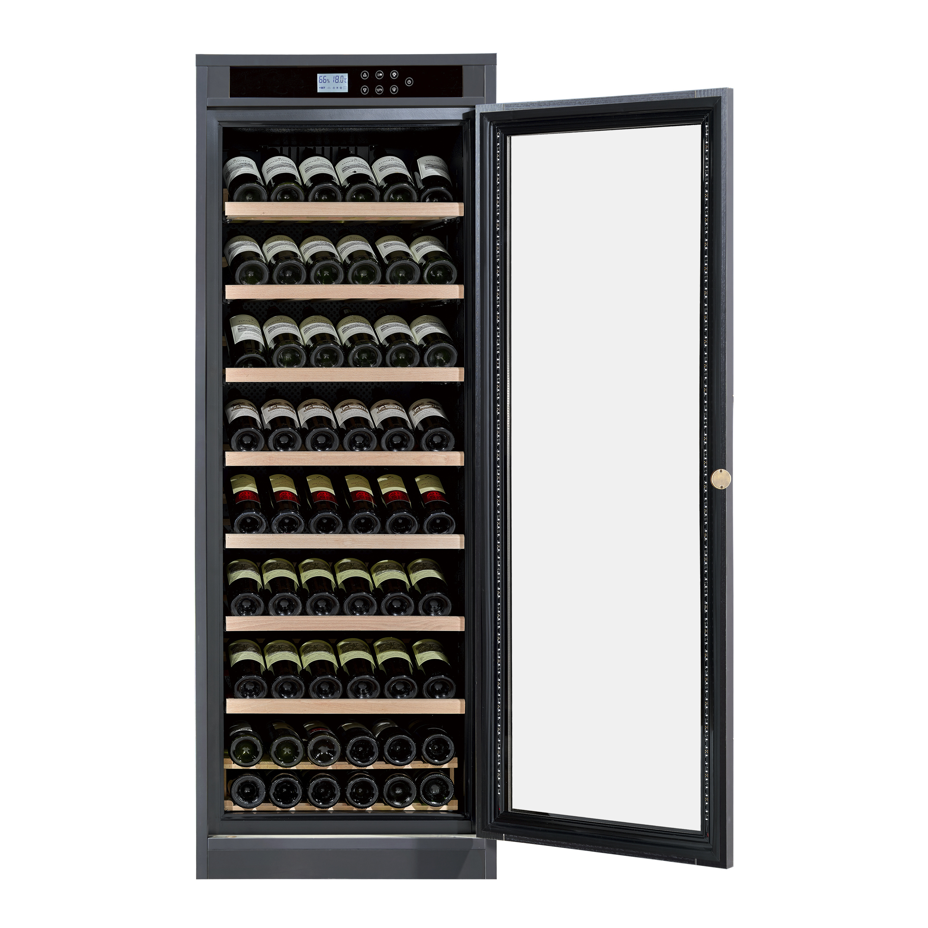 Wine Refrigerator Dual Zone Temperature Control Wine Cellar With Lock And Key Thermal Wine Dispenser cooler box