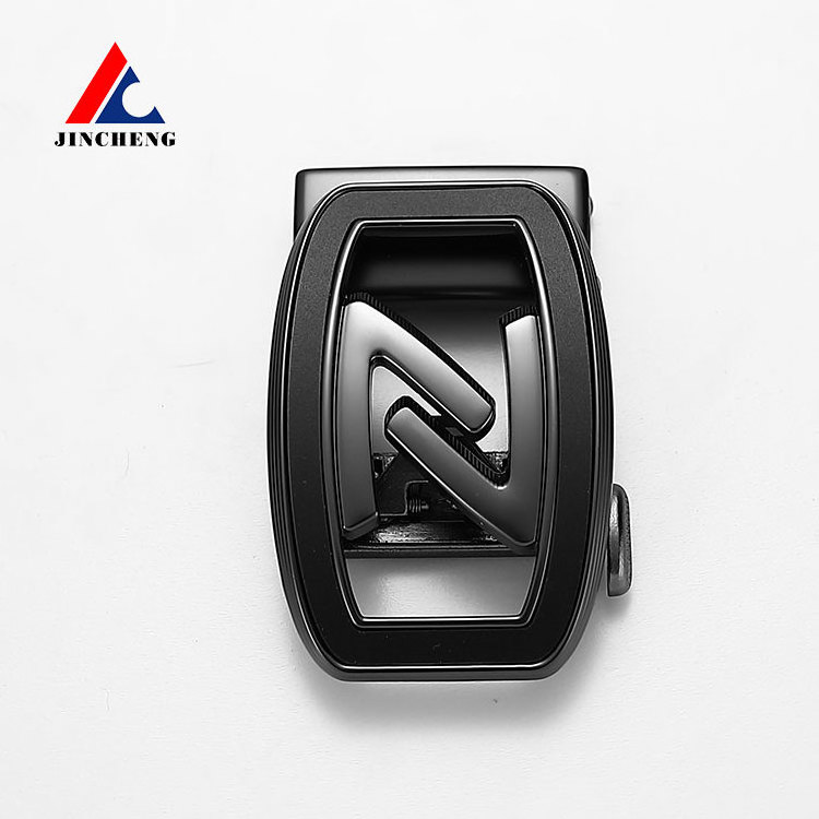 Wholesale Belt Buckle Buckle Automatic Buckle Belt Manufacturer Men's Belt Magnetic Alloy Metal Black Customizable Jincheng