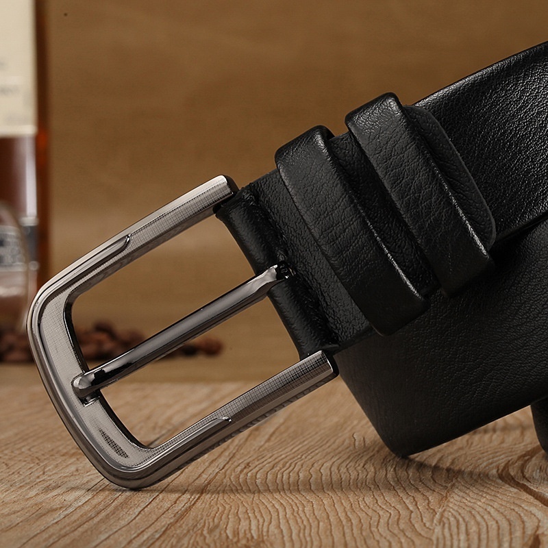 Fashion Classic Designs Men's Genuine Leather Dress Belt Handmade Cow Leather Belts For Work Business Casual