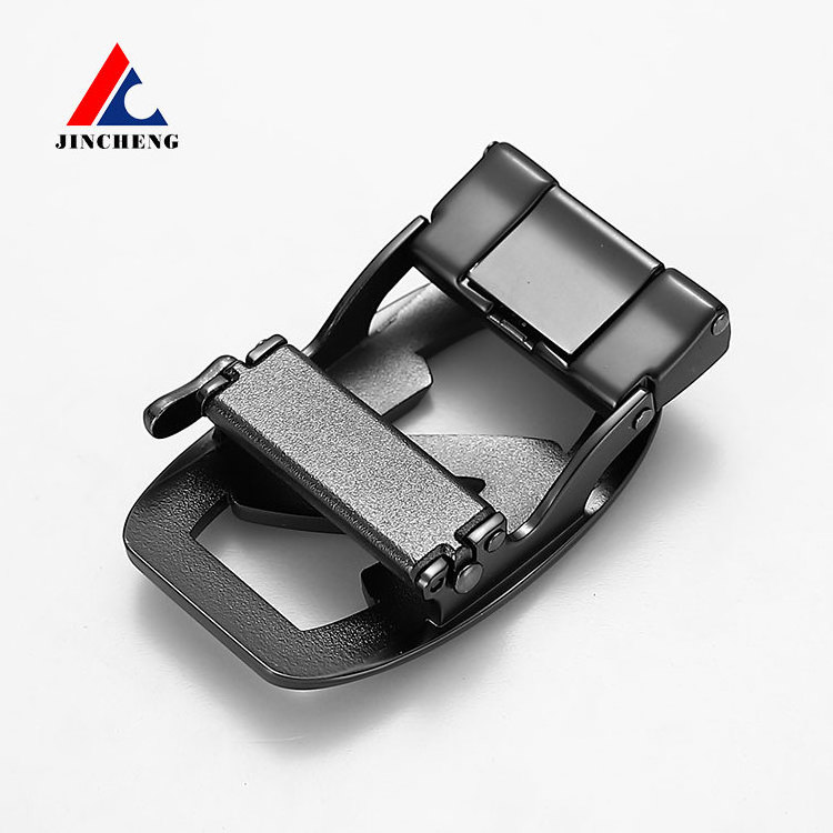 Wholesale Belt Buckle Buckle Automatic Buckle Belt Manufacturer Men's Belt Magnetic Alloy Metal Black Customizable Jincheng