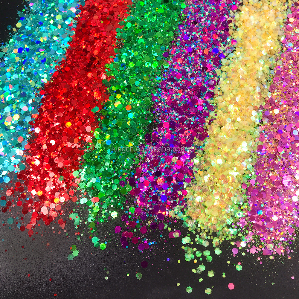 Bulk 2oz Bag Packing Cosmetic Holographic Chunky Glitter