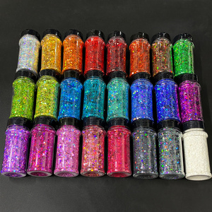 Bright Colorful Wholesale Polyester Glitter Mix Chunky Bulk Glitter Face Glitter For Nails And Epoxy