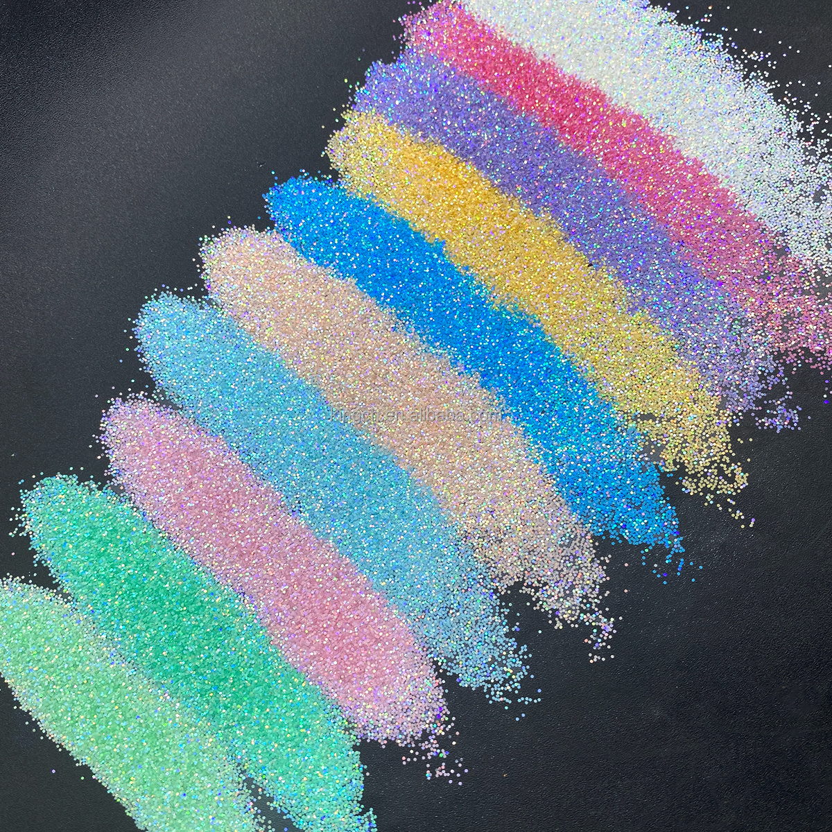 Wholesale Holographic Macaroon Glitter High Quality Polyester Chunky Glitter  For Craft Nail Decoration